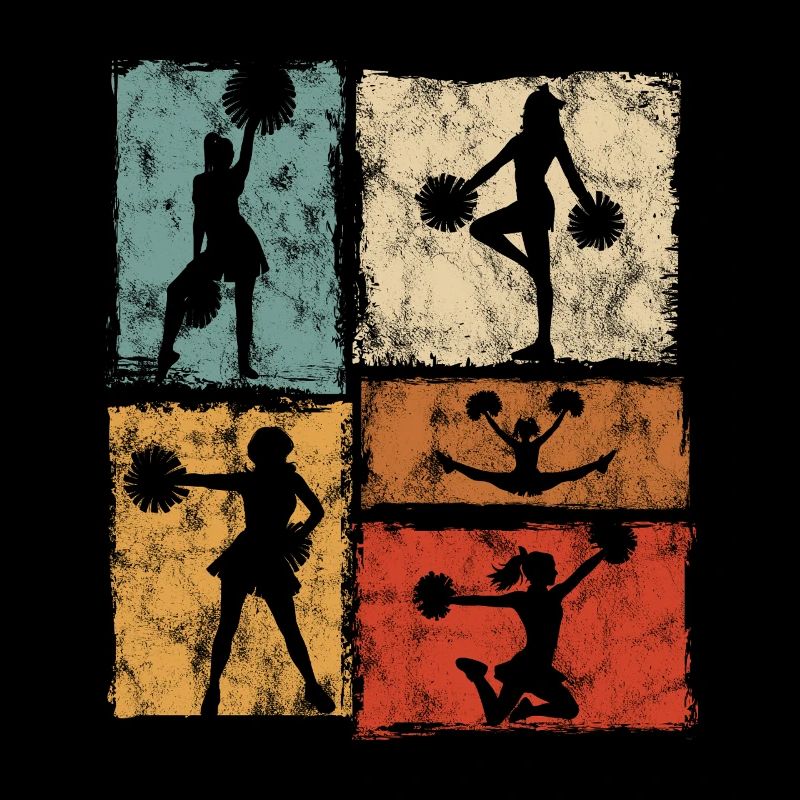 Cheerleader Sport Style Rétro Cheer