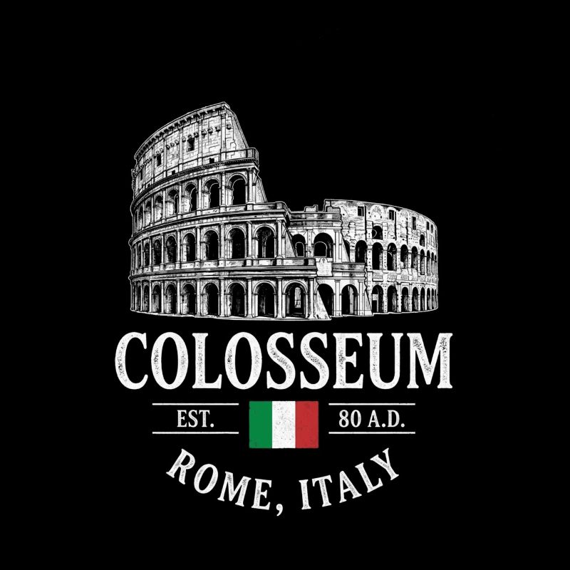 Motif du Colossée du Colisée Rome Souvenir de voyage de vacances
