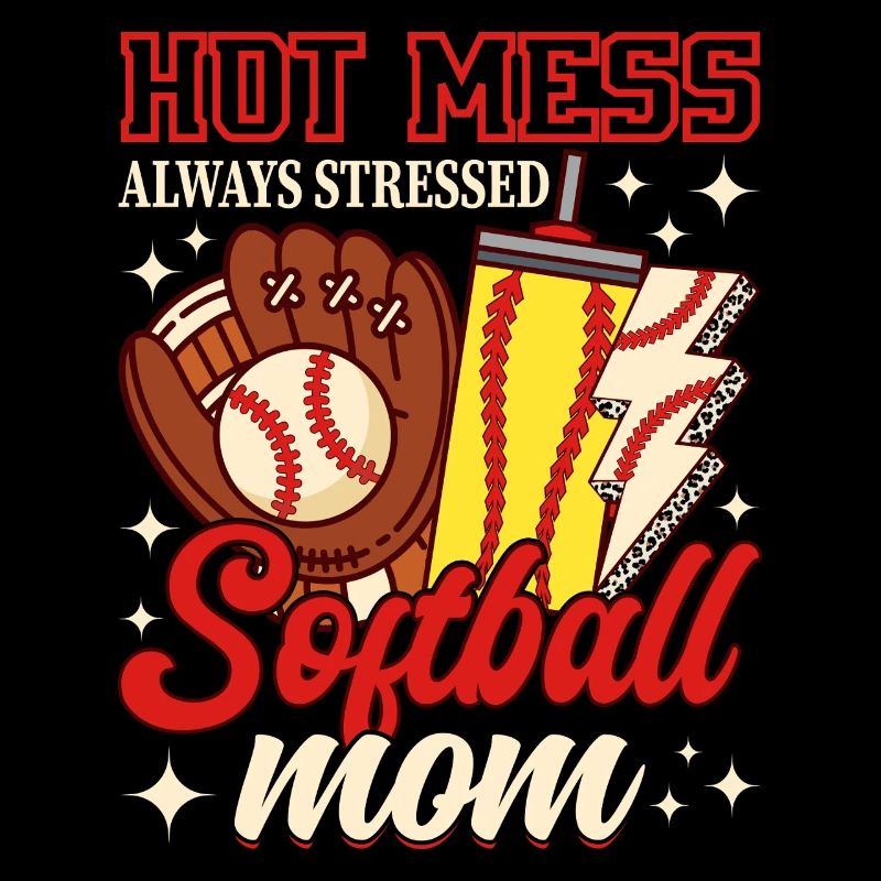 Maman de softball de Désordre Chaud
