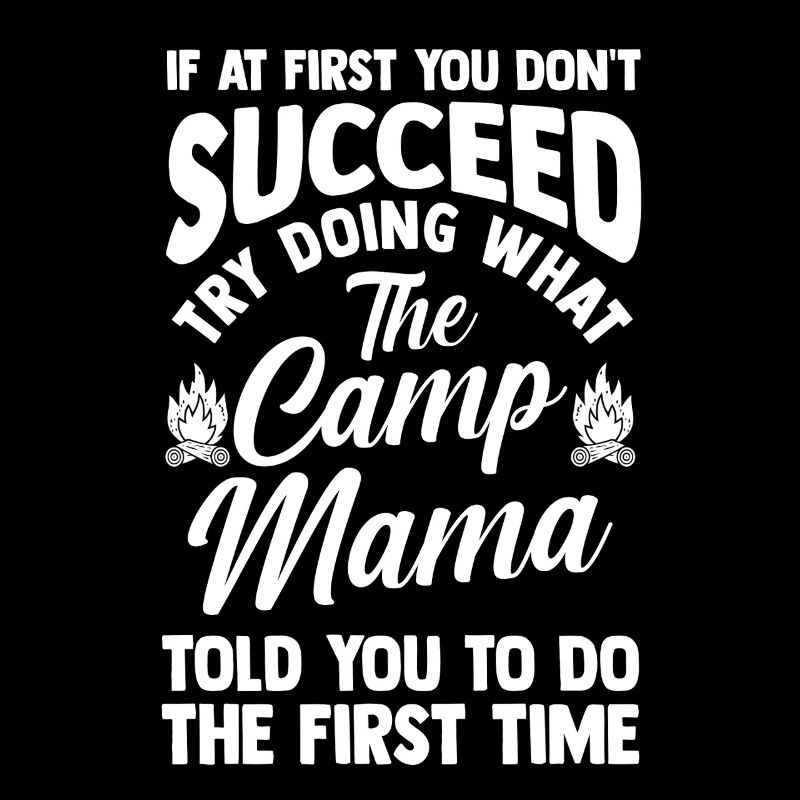 Camping Maman Mère Vie Forêt Campeuse