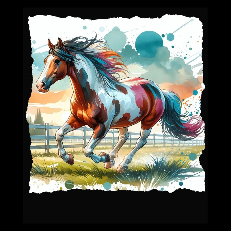 Paint Horse Geschenk Pferd