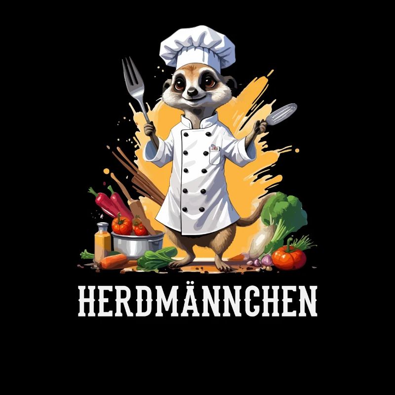 Herdmännchen Erdmännchen Koch Kochen Wortspiel