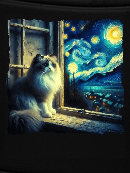 Ragdoll Cat Starry Night