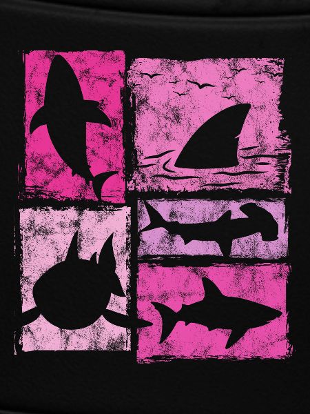 Sharks Retro Silhouettes Graphic