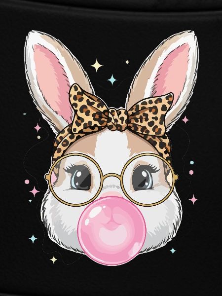 Bunny mit Brille und Bubblegum