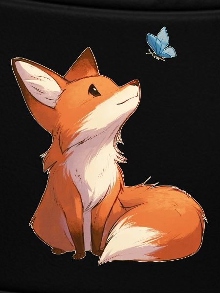 Fox with Butterfly