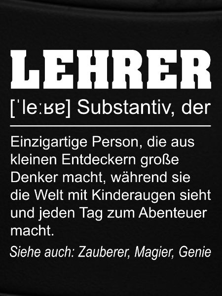 Lustige Lehrer Definition Spruch Geschenkidee