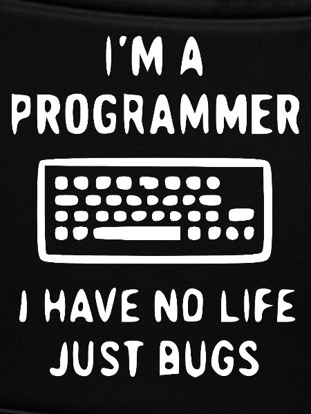 Programmierer Spruch – Bugs statt Leben