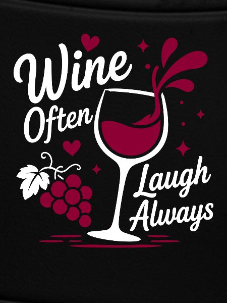 Wein lacht oft immer