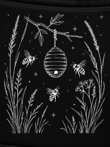 Bienen im Gras