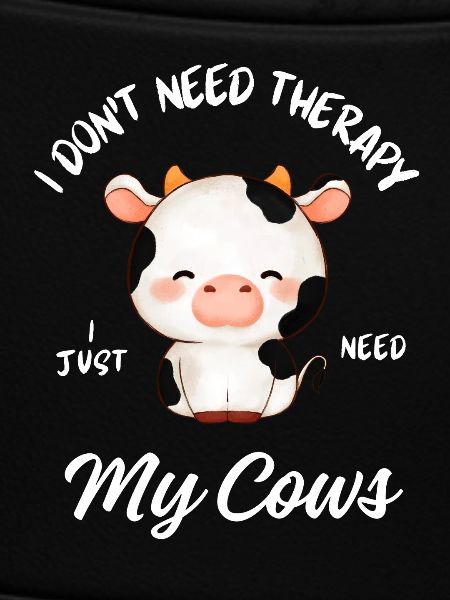 Niedliche Kuhtherapie