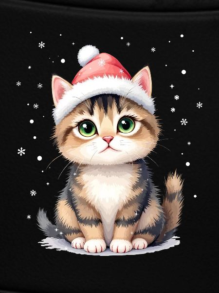 Warmes Weihnachtskätzchen