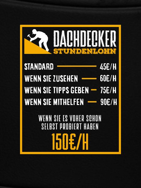 Dachdecker Spruch Lustig Handwerker Geschenk