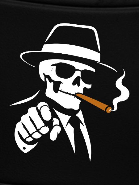 Skelettrauchende Zigarre