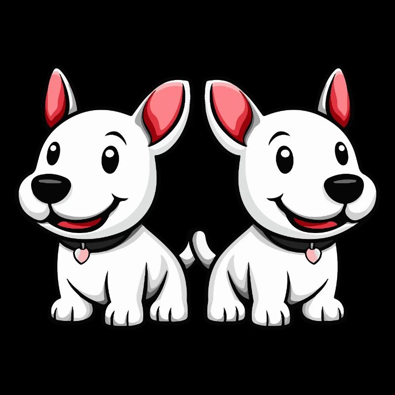 Bull Terrier Dog Comic