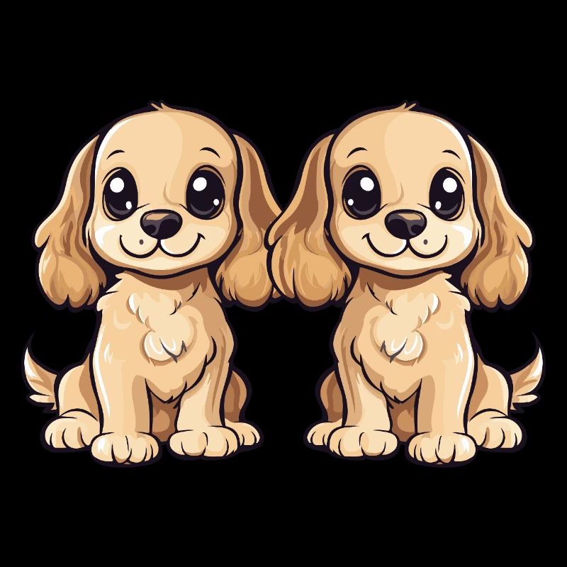 Cocker Spaniel Hund Comic