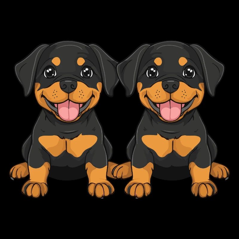Rottweiler Hund Comic