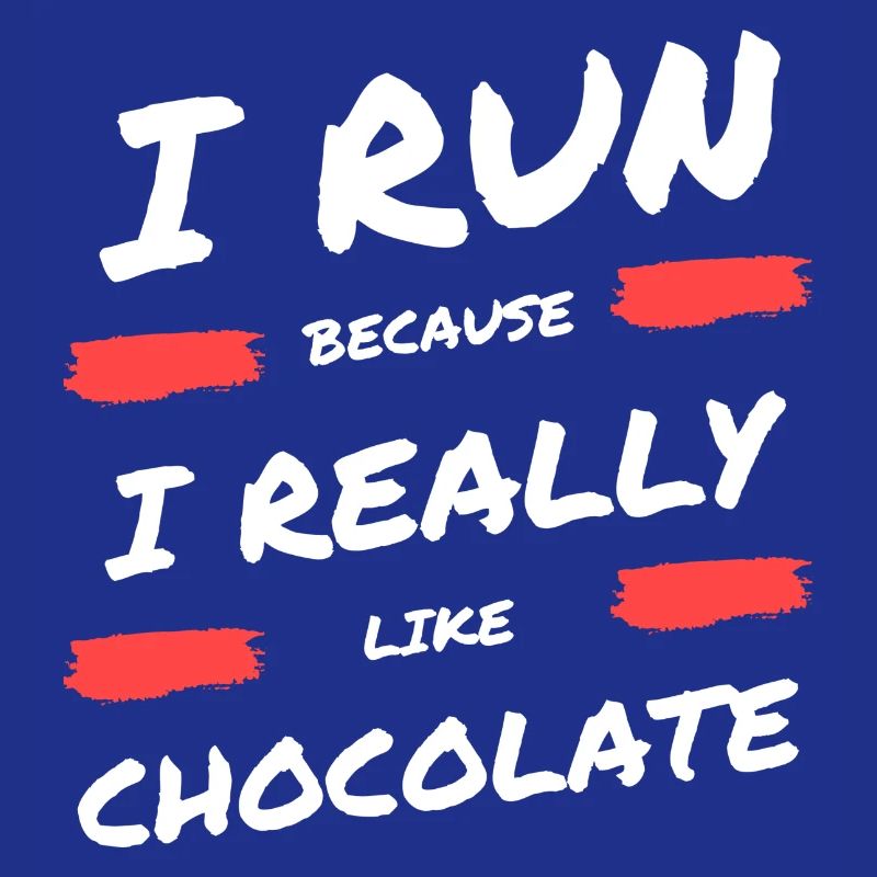 Je cours parce que j’aime beaucoup le chocolat