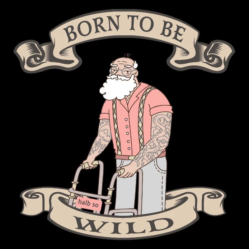 Aîné actif avec déambulateur