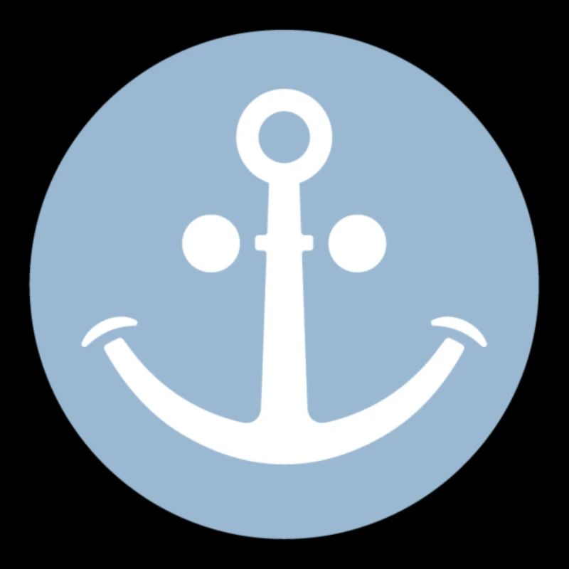 Cheerful Anchor (light blue)