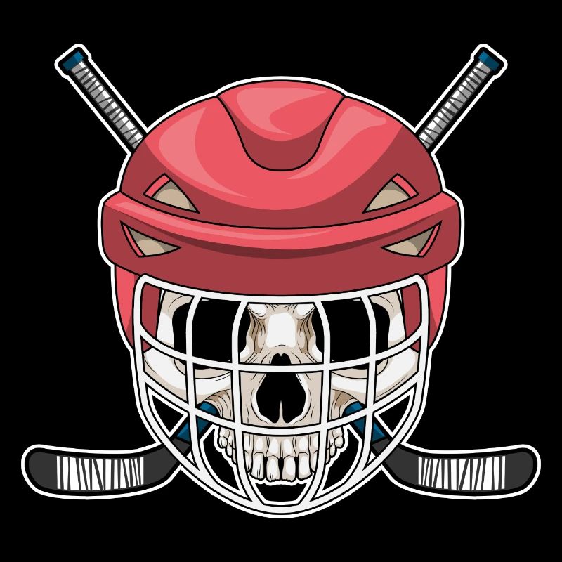 Totenkopf Eishockey Eishockeyschläger