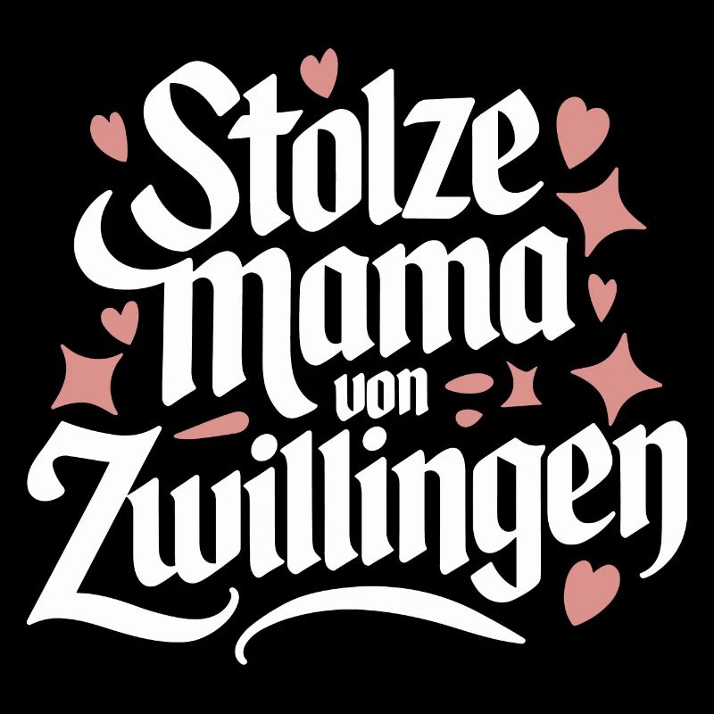 Zwillingsmama Zwillings Mutter Mama von Zwillingen