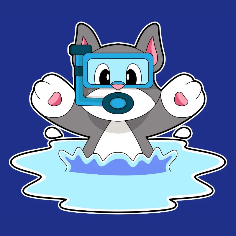 Cat Diver Snorkel Plongée