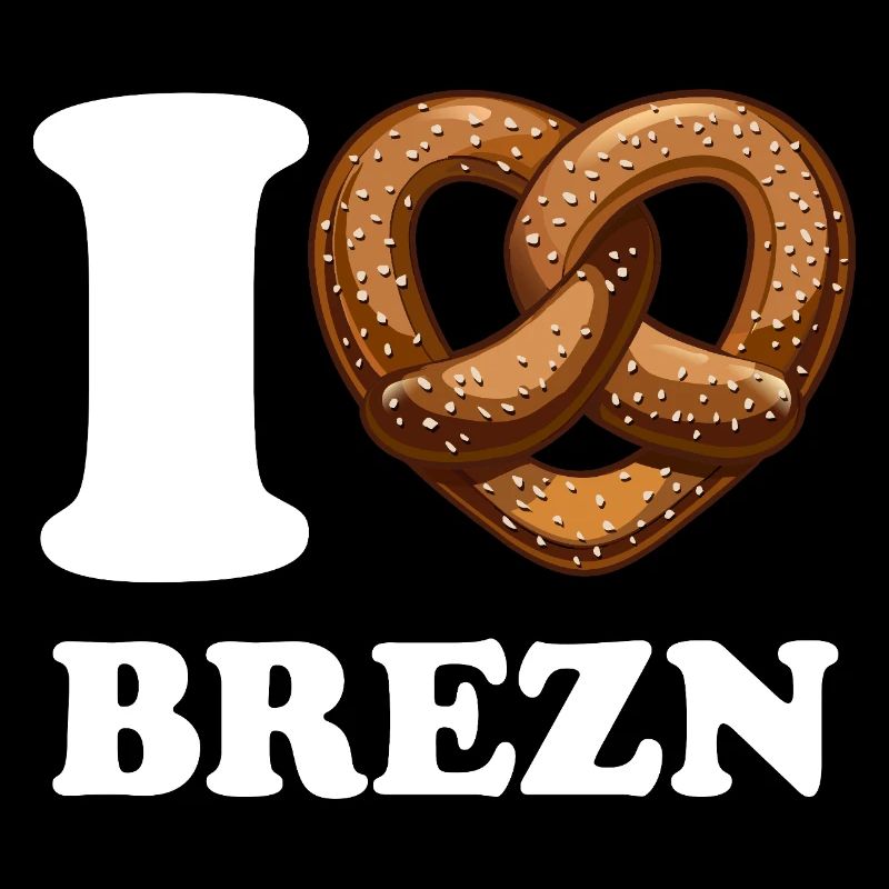 I Love Brezn - Herz - Brezel