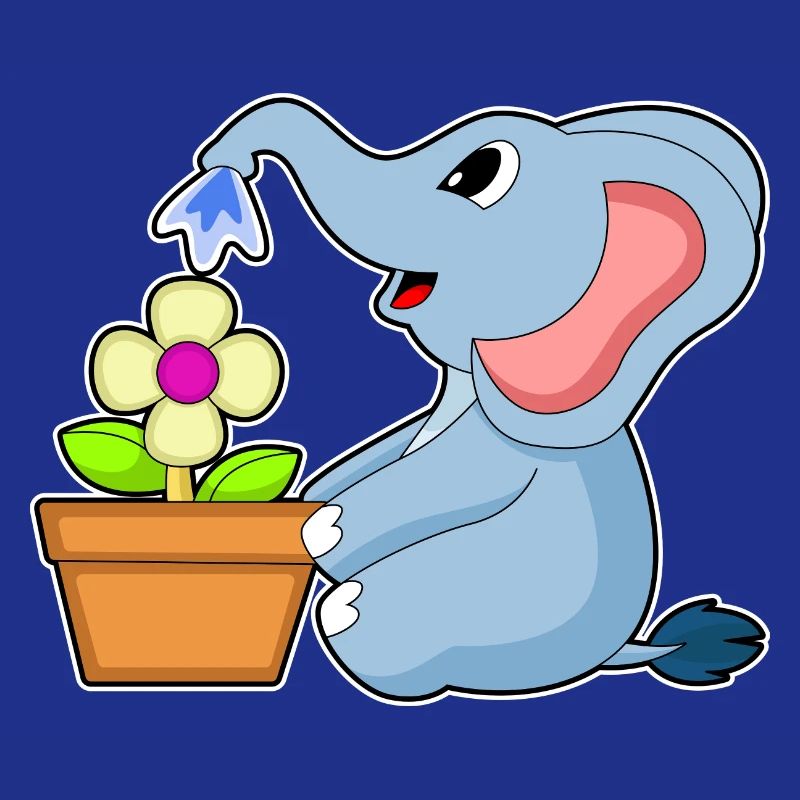 Fleur de pot de fleurs d’éléphant