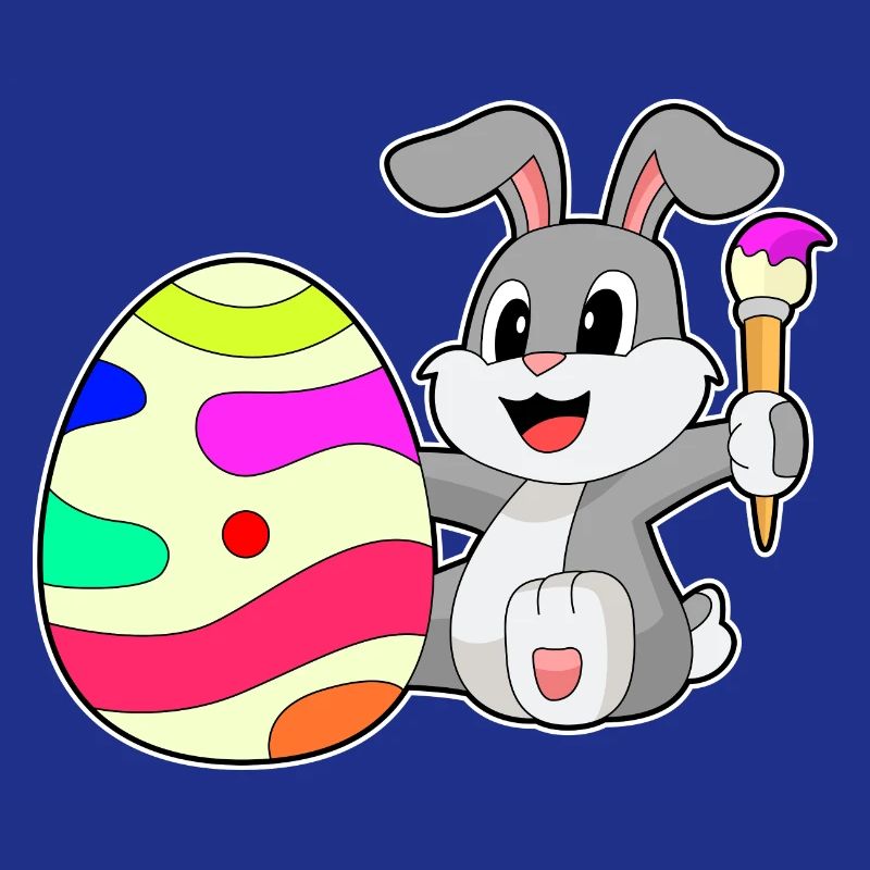 Bunny Easter Easter Egg Painting