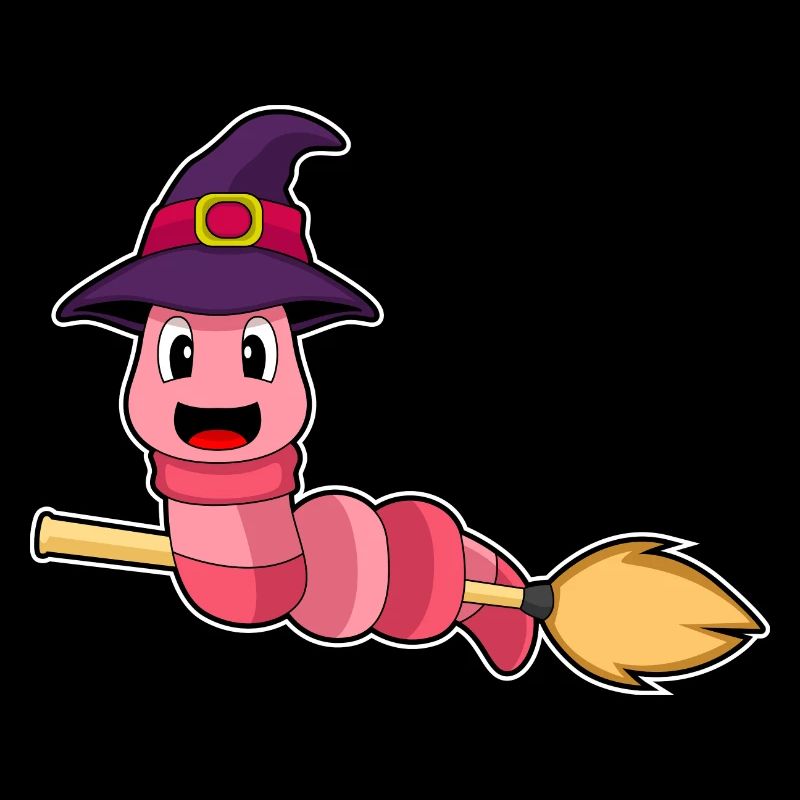 Wurm Halloween Hexe