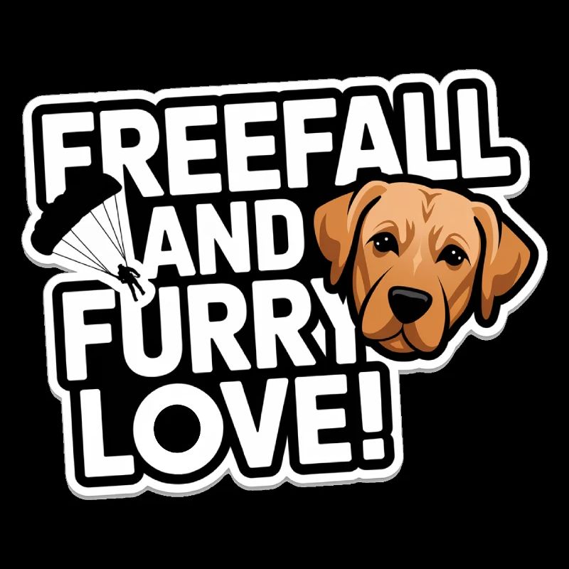 Fallschirm Hund Fallshirmspringer Skydive Fan