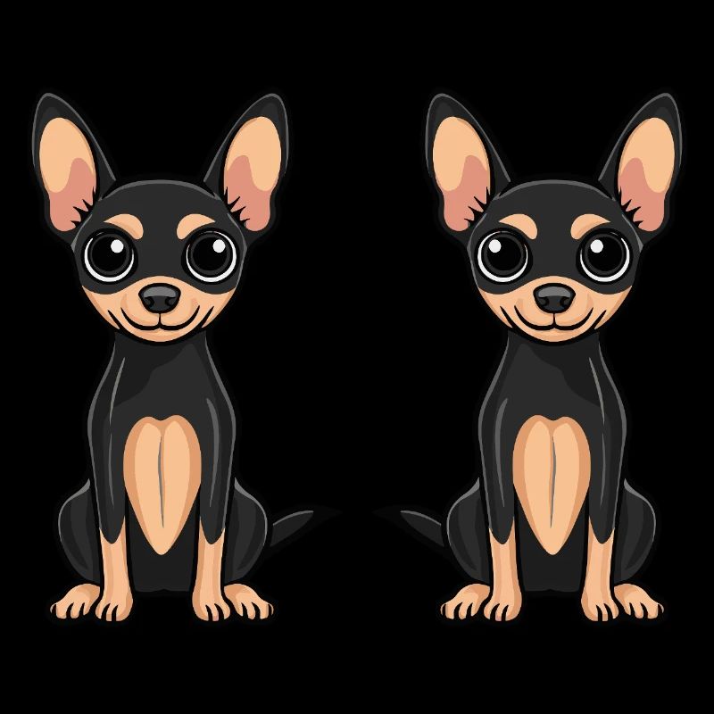 Pinscher Hund Comic