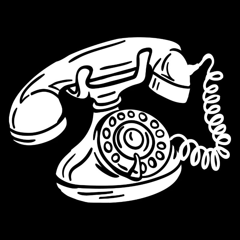 Telefon mit Wähscheibe Retro Oldschool Telefon