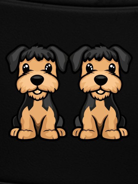 Airedale Terrier Hund Comic