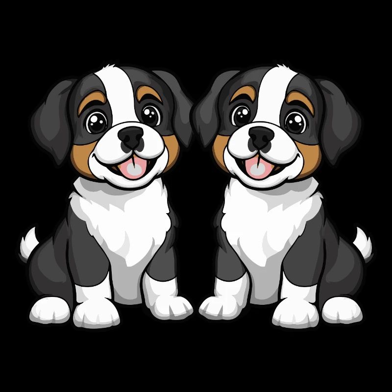 Saint Bernard Hund Comic