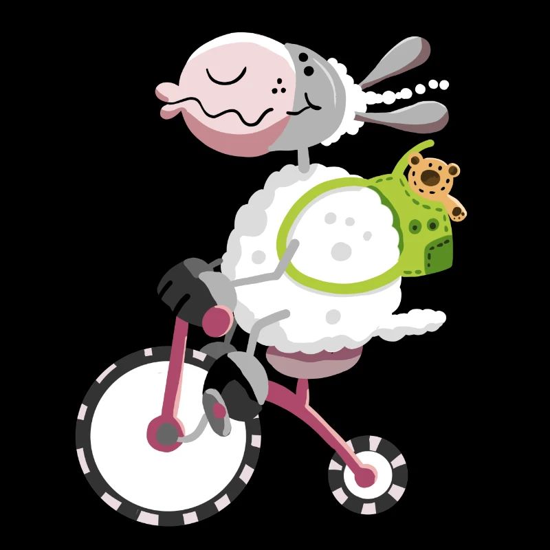Mouton avec vélo