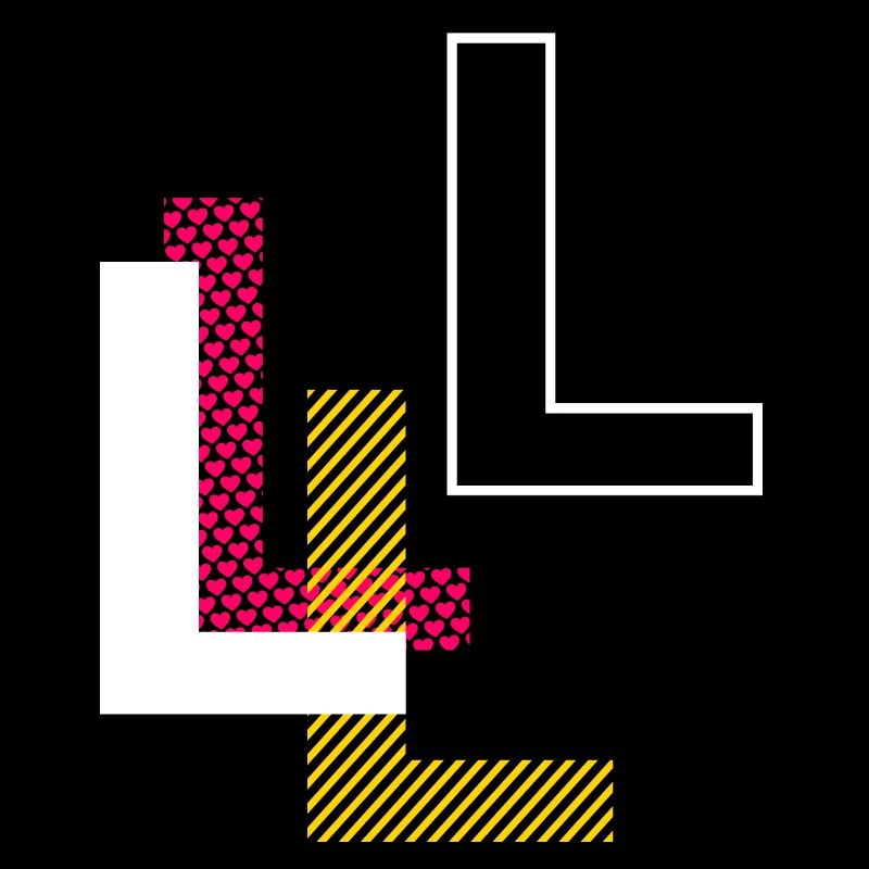 L - Cadeaux de conception de lettre initiale