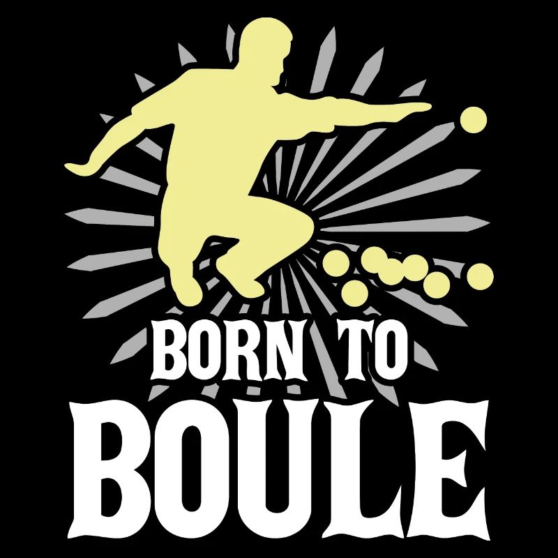 Né pour les boules Les joueurs de boules lancent la balle