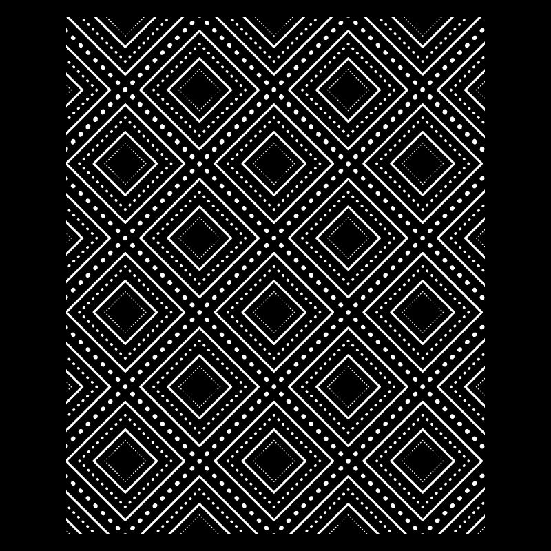 Weißes Karomuster - Kook Art