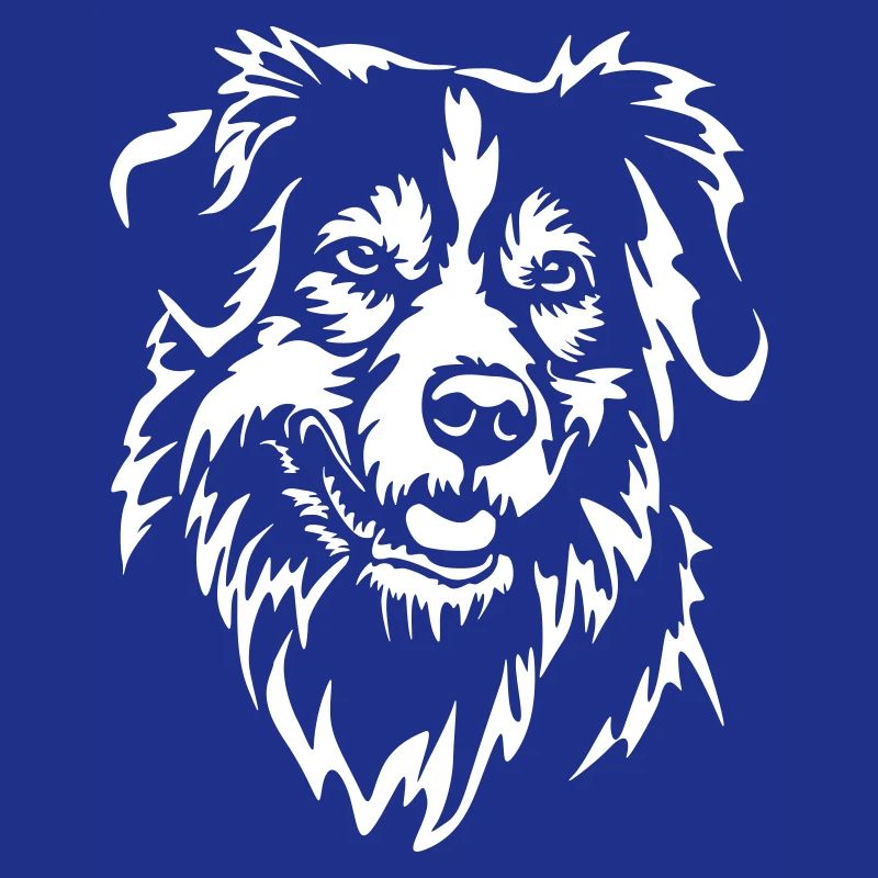Australian Shepherd Head "Black Edition"