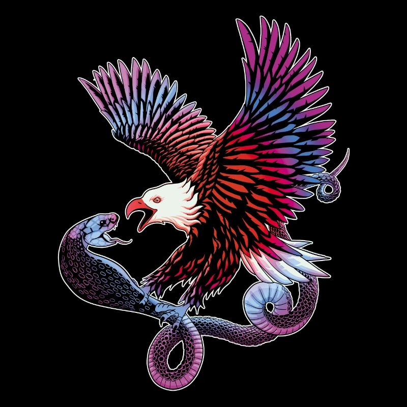 Eagle and snake
