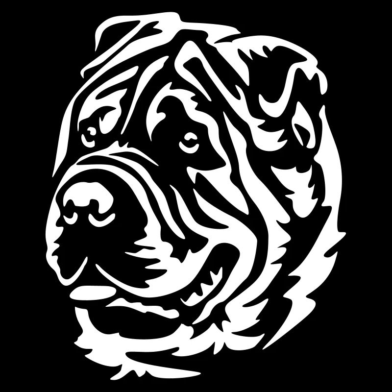 Shar-Pei Head « Black Edition »