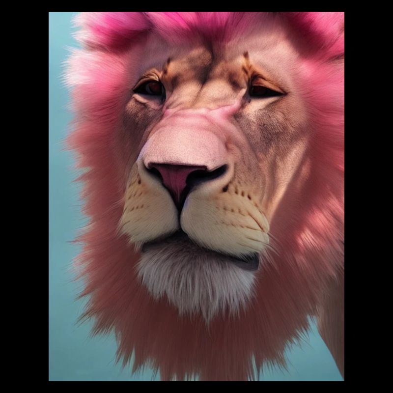 Dessin animé d’une lionne queer