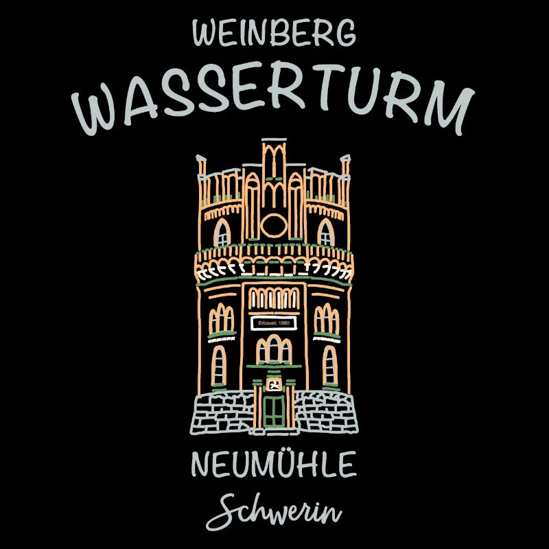 Schwerin, Wasserturm Neumühle auf dem Weinberg