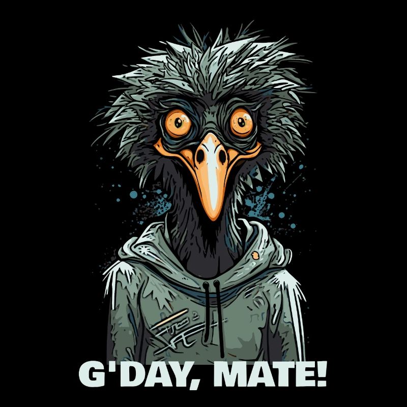 G’day Mate : Dessin animé australien de l’émeu