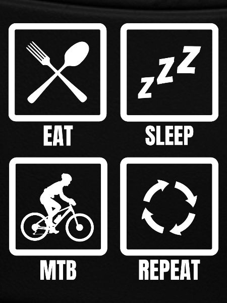 Mountainbiker Zeitplan