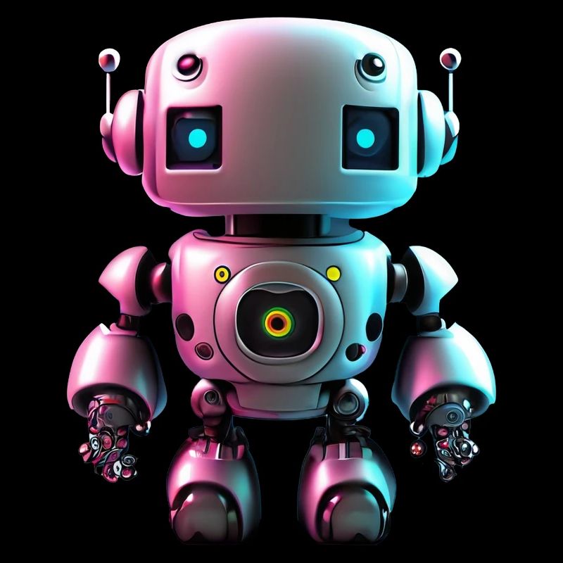 Happy Halloween cute robot scary funny spooky