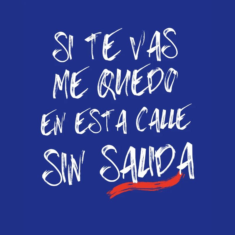 Canciones en español: Si te vas. Blanco.