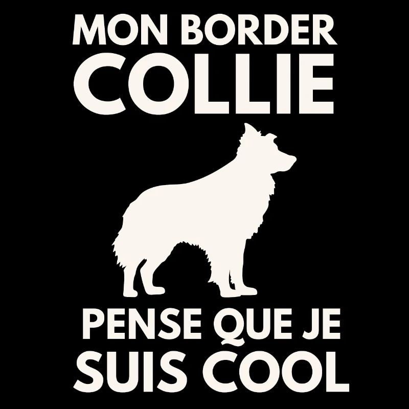 Mon Border collie pense que je suis cool